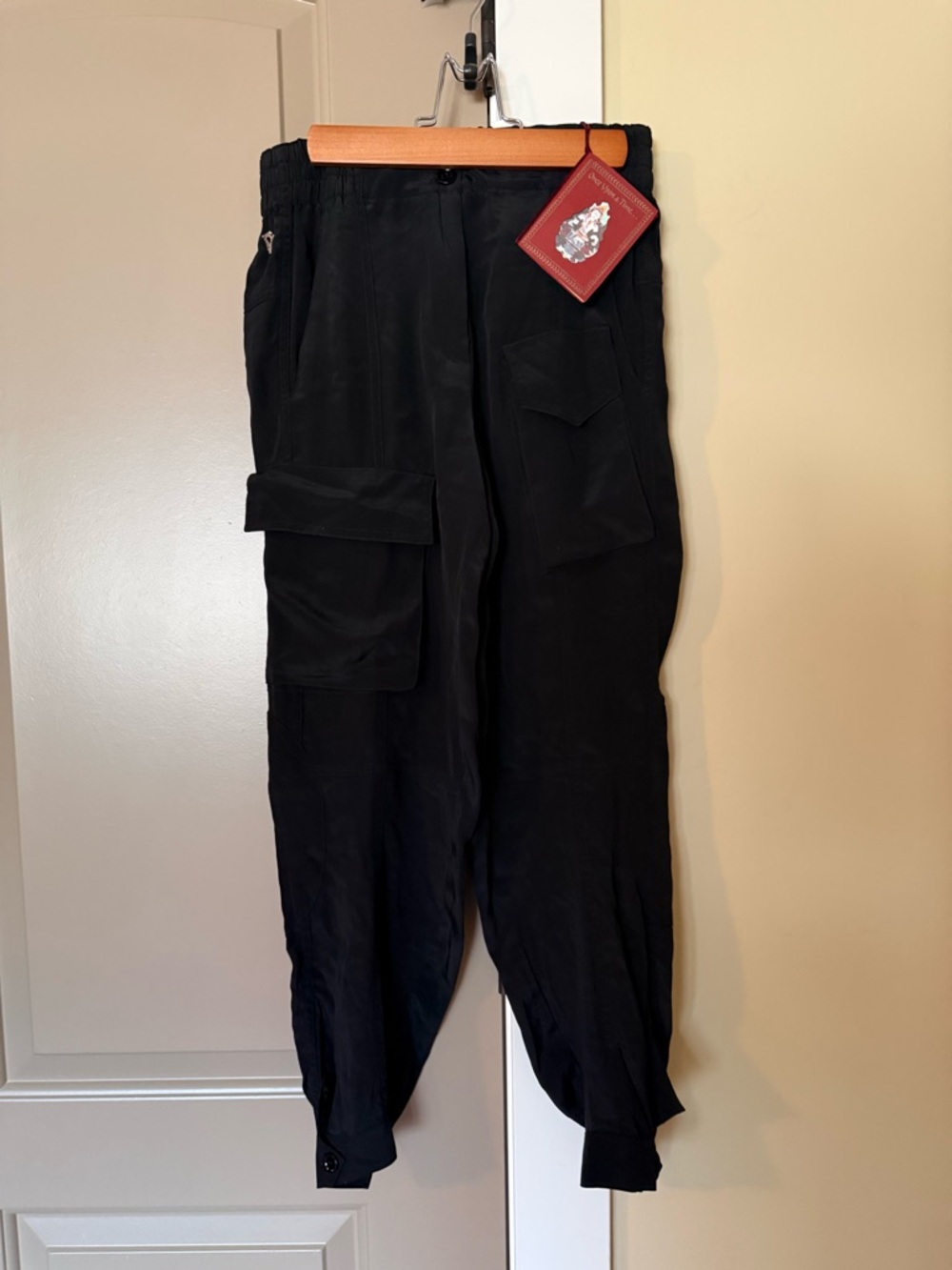 Dondup Black Cargo Jogger Pants IT 40